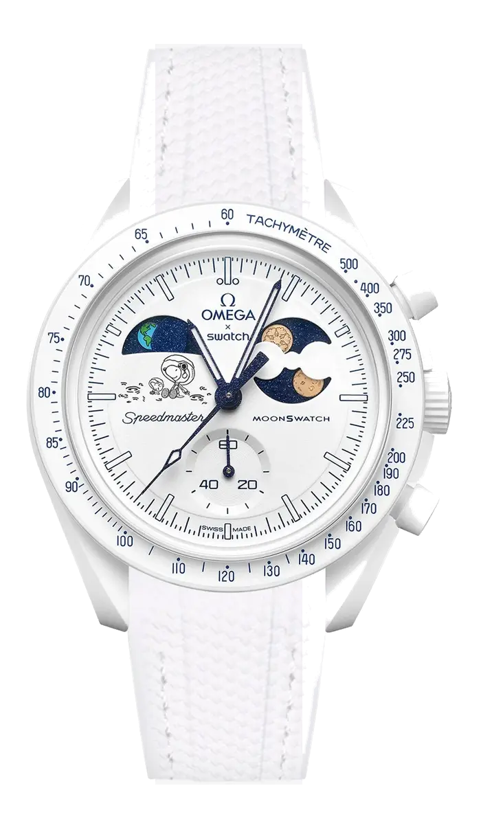Mission to Earthphase — Moonshine Gold (December) fitted with the Vertech White strap